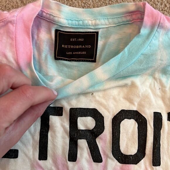 New Detroit Tie Dye Tee XS - Picture 3 of 5